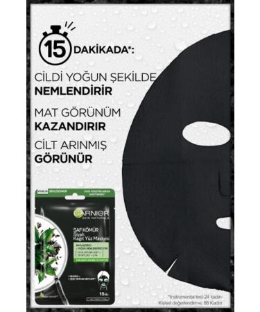 Garnier Skin Naturals PURE CHARCOAL Black Tissue Mask - Buy Online on GoSupps.com