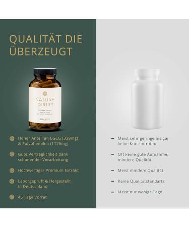 Green Tea Extract Capsules 2250mg - 339mg EGCG & 1120mg Polyphenols - High Bioavailability - Vegan Made in Germany - Boost Metabolism & Antioxidants - Buy Online on GoSupps.com
