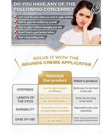 Telescopic ROUNDS Cream Applicator for Back - Ideal for Lotion, Ointment, Body Oil & Medicine - Buy Online on GoSupps.com