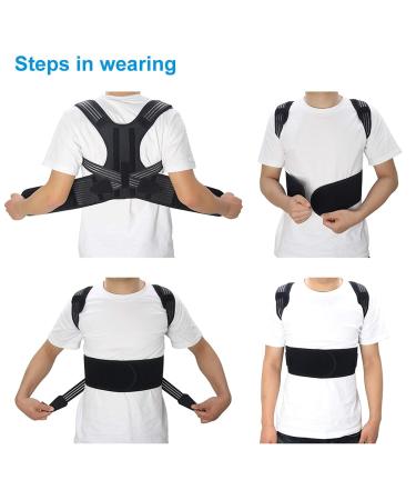 Back braces Adult Posture Corrector Shoulder Back Waist Cone Support Belt lofty ambition A XXL - Buy Online on GoSupps.com