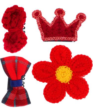 FRCOLOR 4 Sets girls hair clip bow hair clips toddler alligator clips toddler girl hair clip flower hair clips kids hair pin flower claw clips flower hair pin Metal crown Princess Miss - Buy Online on GoSupps.com