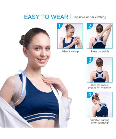 Posture Corrector for All Ages - Smart Back Brace with Vibration Reminder & Adjustable Design for Perfect Posture - Buy Online on GoSupps.com