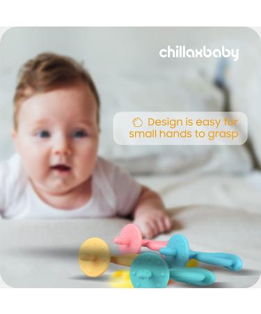 Chillax Teether Toys - Soothing Relief for Baby Teething - Non-BPA Silicone Teethers for Infants 3+ Months - Dishwasher-Safe - Buy Online on GoSupps.com