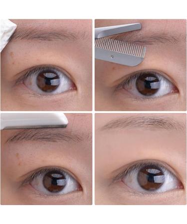 Professional Eyebrow Scissors | Curved Stainless Steel Brow Trimmer | Makeup Beauty Tool for Men & Women | Precision Eyebrow Shaping Accesories - Buy Online on GoSupps.com
