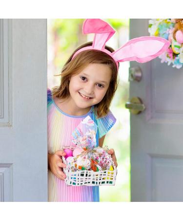 Easter Cellophane Wrapping Paper 100 ft x 16 Inch 2.5 Mil Thick Cello Wrap Roll Crystal Clear Easter Themed Paper Wrapper Colored Bunny Egg Cellophane Gift Wrap for Small Baskets Treats Craft Flowers - Buy Online on GoSupps.com