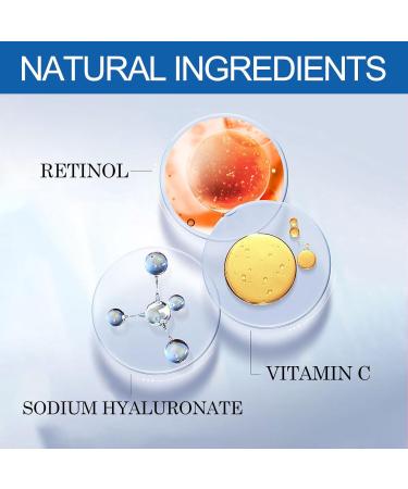 Retinol Face Night Serum Anti Wrinkle Serum Retinol Serum for Face Retinol Face Serum Face Moisturizer for Women Hydrating Serum Dark Spot Remover Anti Age Serum Plump and Smooth Skin - Buy Online on GoSupps.com