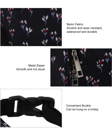 Famido Baby Bottle Thermal Bag - Waterproof Insulation Tote for Breast Milk Storage (Floral Black) - Buy Online on GoSupps.com