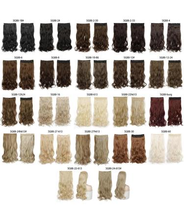 Hair Extensions 5 Clips Long Water Wave Hair Extensions Clips in High Temperature Fiber Clip in Hair Extensions Soft Synthetic Hairpieces for Women Hair Pieces(Sg88-22-613) - Buy Online on GoSupps.com