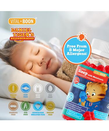 Daniel Tiger - Kids Melatonin Gummies for Children Ages 3 & Up (60 Count) Sleep Gummies for Kids Supports Natural Sleep Non Habit Forming - Vegan Non GMO Gluten Free Gummy 60 Count (Pack of 1) - Buy Online on GoSupps.com