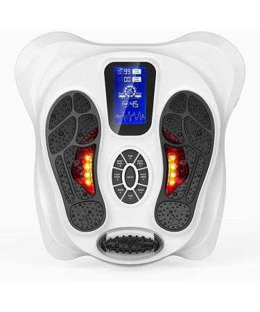 Creliver Medic circulatory stimulator for legs EMS & TENS circulatory stimulator fights knee and leg pain as well as swelling between the foot and thighs actively improve blood circulation white