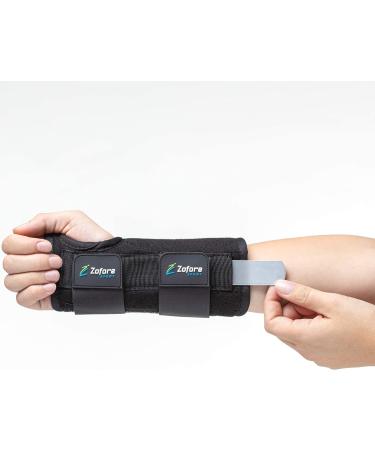 Carpal Tunnel Wrist Brace Support with Metal Splint - Relieves Pain & Supports Recovery - Right Hand, S/M Size - Buy Online on GoSupps.com