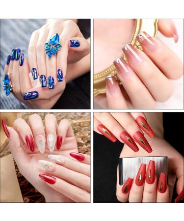 100 Pieces Clear False Nails | Artificial Fingernails Tips with Glue & Cuticle Pusher - Perfect for Women & Girls 10 Sizes Available - Buy Online on GoSupps.com
