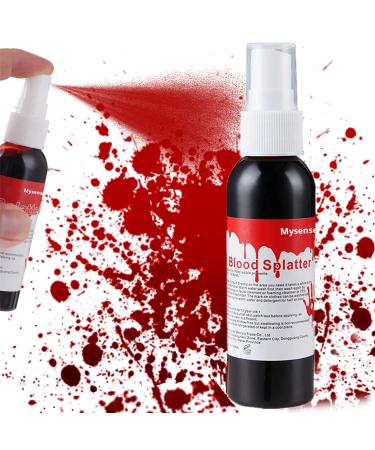 Mysense Fake Blood Makeup Spray 2.1Oz(60ml) Halloween Realistic Fake Blood for Clothes Blood Splatter for Zombie Monster Vampire Clown Costume Cosplay Makeup 1PC spray blood 60ml - Buy Online on GoSupps.com