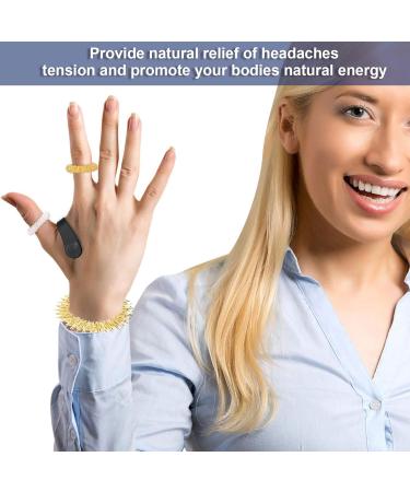 16-Piece Acupressure Clip & Ring Set for Finger Massages | Handheld Migraine Relief & Stress Relief Solution - Buy Online on GoSupps.com
