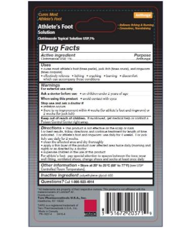 Clotrimazole AF Antifungal Athlete's Foot Topical Solution 1% (Generic Lotrimin) - 10ml - Buy Online on GoSupps.com