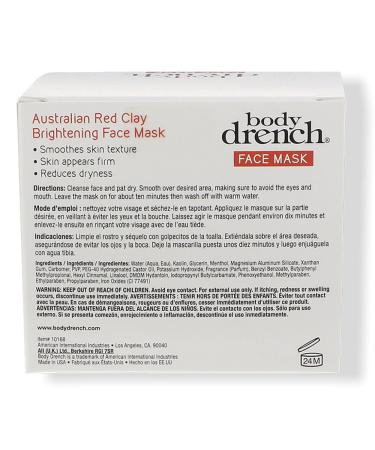 Body Drench Nourish Australian Red Clay Brightening Face Mask - 4 oz | Revitalize & Illuminate Your Skin - Shop Internationally - Buy Online on GoSupps.com