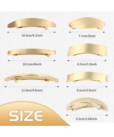 Cinaci 7pcs Elegant Gold Metal Hair Clips | Decorative Hairpins for Women & Girls - International Shipping Available - Buy Online on GoSupps.com