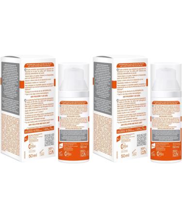  Ecran Sunscreen - Anti-dark spot facial sunscreen SPF 50+ with niacin protects against burns corrects imperfections evens skin tone formula with VitEox 80 - Pack of 2 x 50 ml - Buy Online on GoSupps.com