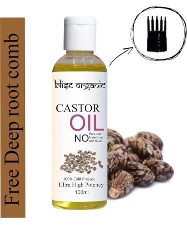 100% Pure Organic Castor Oil for Healthier Skin Hair & Nails - Cold-Pressed 100ml - Buy Online on GoSupps.com