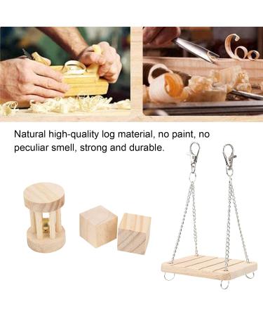 KUIDAMOS Hamster Teeth Molar Toy Set | Natural Wooden Chew Toys & Stretchy Tunnel for Hamsters & Rabbits - International Shipping Available - Buy Online on GoSupps.com