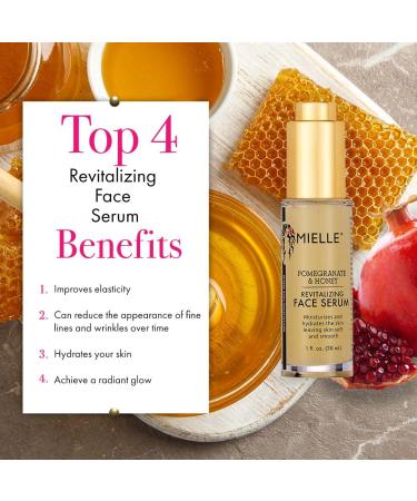 Buy MIELLE Pomegranate & Honey Revitalizing Face Serum - 1 Fl Oz | Best International Shipping - Buy Online on GoSupps.com