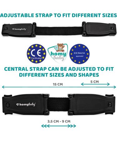 HOMYBABY XL Car Seat Safety Clip | Anti Escape Harness Chest Clip for Kids | Seat Belt Clip for Secure Travel - Buy Online on GoSupps.com