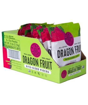 Pitaya Foods Natural Dragon Fruit Cubes - Pre-Packaged Frozen Fruit with Fiber, Magnesium, Iron & Vitamin C - 100% Fruit, Non-GMO, No Added Sugar or Preservatives - 12 oz 8-Pack - Buy Online on GoSupps.com