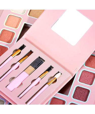 32-Color Professional Eyeshadow Palette Highly Pigmented Makeup Tray Matte and Shimmer Finishes Long-Lasting Waterproof Blendable Powder Portable Travel Cosmetic Kit - Buy Online on GoSupps.com