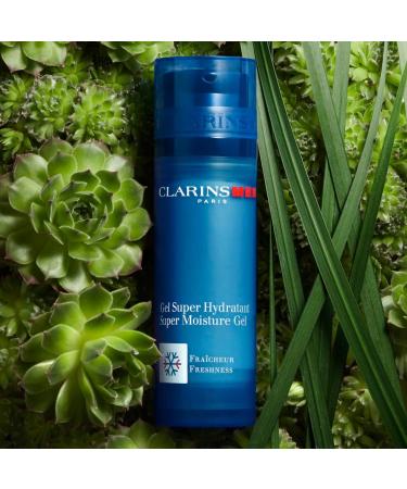 CLARINSMEN Super Moisture Gel - Cooling Gel for Men | Hydrates, Mattifies, Soothes, Energizes | Defies Shine, Calms and Tones Skin After Shaving - 1.7 oz - Buy Online on GoSupps.com