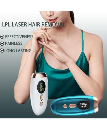Laser Hair Removal with Cooling System - At-Home IPL Hair Removal for Women & Men - 999,900 Flashes - Permanent Hair Removal Device for Facial, Legs, Arms, Bikini Line - Green - Buy Online on GoSupps.com