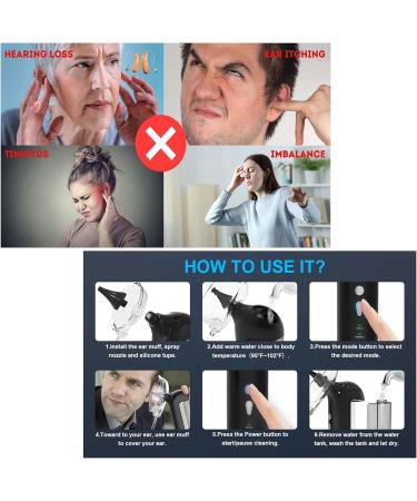 Outfany Earclean Pro & Welnax Electric Ear Cleaner - 2024 Water-Powered Ear Wax Removal IPX7 Waterproof 4 Pressure Modes - Buy Online on GoSupps.com