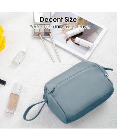 Narwey Large Makeup Bag Travel Toiletry Organizer for Women - Greyish Blue - Buy Online on GoSupps.com