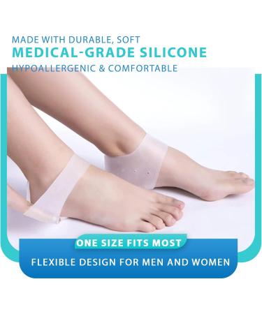 Buy Heel Protectors & Plantar Fasciitis Relief Gel Cups Cushions for Blisters Cracked Feet & Spurs Soft Support for Men & Women - Buy Online on GoSupps.com