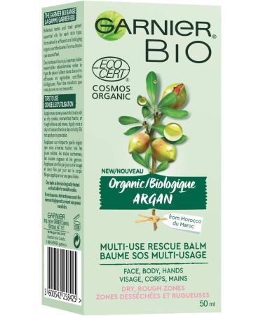 Garnier Bio Organic Argan Multi-Use Rescue Face Balm for Dry and Sensitive Skin 50 Milliliters - Buy Online on GoSupps.com