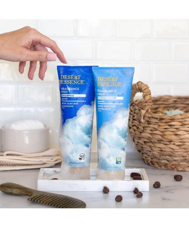 Desert Essence Fragrance-Free Conditioner - Pure - 8 Fl Oz | Glossy Shine, Smooths & Softens Hair | Green Tea, Jojoba Oil, Vitamin B5 - Buy Online on GoSupps.com