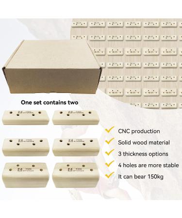 Two Stones Campus Rungs Set for Bouldering Training - Wood Climbing Holds - Buy Online on GoSupps.com