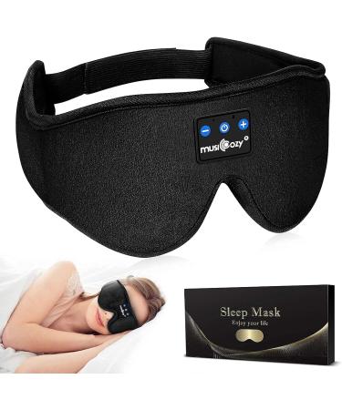 Musicozy Sleep Headphones 3D Bluetooth Headband - Pack of 2 | Wireless Sleeping Eye Mask Earbuds for Side Sleepers, Air Travel & Meditation | Ultra Soft Speakers, Washable Design - Buy Online on GoSupps.com