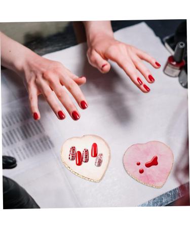  FRCOLOR 2 Pieces Palette Pigment Tray for Nails Resin Tray Nail Polish Tray Beauty Manicure Mixing Tray Nail Art Mix Cosmetic Decorations - Buy Online on GoSupps.com