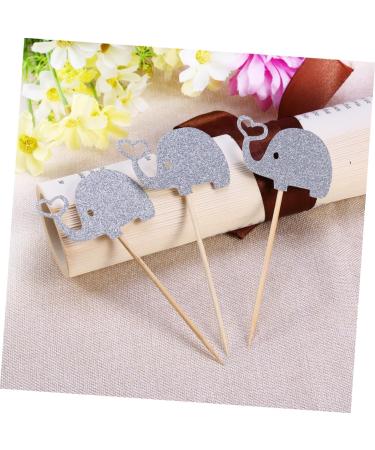 Warmhm 3pcs Cocktail Picks Elephant Cupcake Picks Topper Heart Glitter Picks Food Elephant Cupcake Toppers Gold Glitter Toppers Paper Cups Stick Fruit Topper Heart Wedding Earth Tones Rod - Buy Online on GoSupps.com