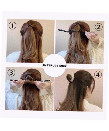 PiniceCore DIY Hair Bun Maker - Elegant Magic Styling Tool for Easy Hair Buns | Bendable Accessories (White) - International Shipping Available - Buy Online on GoSupps.com