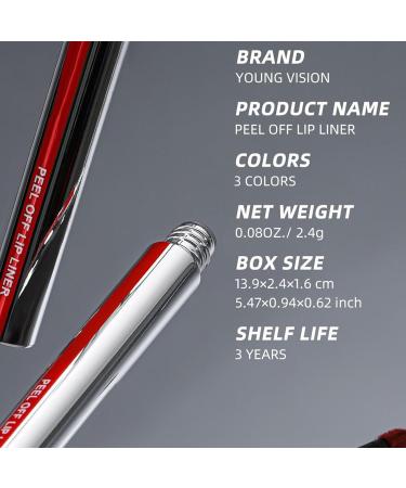 Liquid Lip Peel Lip Colouring | 3x Matte Matte Waterproof and Moisturizing Tearing Dyes Non-Sticky Cut No Bleaching Pigment Lipliner for Women - Buy Online on GoSupps.com