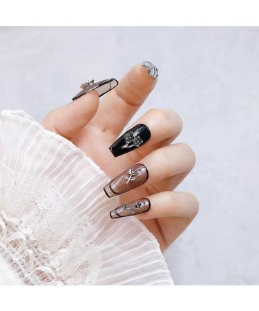 3D Flower Nail Charms 100CPS Mixed Rose Flower Metal Nail Gems Studs Retro Nail Art Decorations Ornaments for Nail Design Supplies Jewelry Accessories (Vintage Silver) - Buy Online on GoSupps.com
