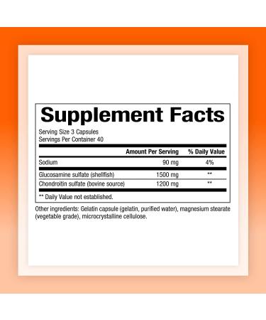 Natural Factors Glucosamine & Chondroitin 500mg400mg - Joint Support Supplement, 120 Capsules - Buy Online on GoSupps.com