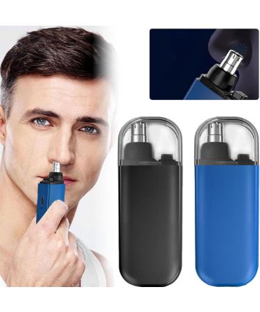 Portable USB Rechargeable Nose Hair Trimmer - Painless & Waterproof for Men & Women | Dual-Edge Blades for Ear & Beard (Black - Buy Online on GoSupps.com