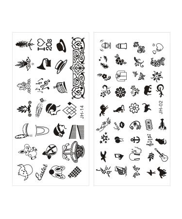 Niceneeded Animal Themed Nail Art Stamping Kit - 6 PCs Stamping Plates for Cat & Owl Designs | Perfect for Women - Buy Online on GoSupps.com