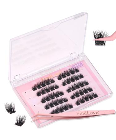 Self Adhesive Eyelashes No Glue Needed False Lashes Natural Look Lash Extensions Reuseable Self Adhesive Lashes Waterproof Wispy Fluffy Lashes with Tweezer