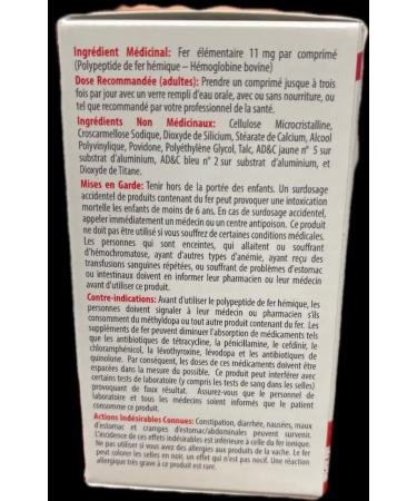 Proferrin 11mg Heme Iron 90Tablets - Buy Online on GoSupps.com