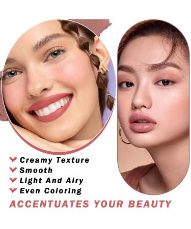 2PCS Matte Nude Lipstick - Long-Lasting Waterproof Velvet Gloss | Natural Moisturizing Labiales for Women & Girls - Honey Peach #01 - Buy Online on GoSupps.com