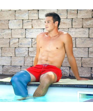 Adult Waterproof Knee Protector - Large Size for Showering, Swimming, and Bathing | Bloccs Watertight Protection for Dressings - Buy Online on GoSupps.com