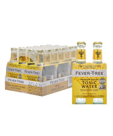 Fever-Tree Premium Tonic Water, Indian, 163.2 Fl Oz (Pack of 24) Premium Indian 6.8 Fl Oz (Pack of 24)